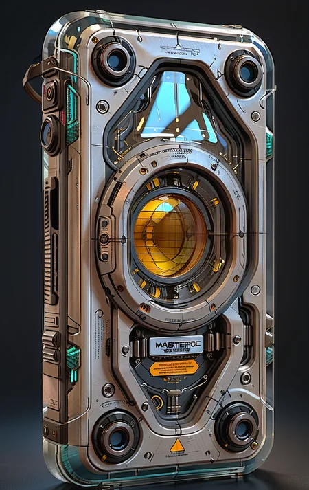 clear image, accurate picture, clear picture, precise image, focused image, Science fiction style, Science fiction,
(in ARTIST style:1.4), (masterpiece:1.7), (Frontal View:2)
Frontal View of device (science fiction texture, science fiction skin, someplastic, no humans, reflection, retro, transparent, device, Transparent Texture, skin texture, smartphone), Frontal View, (transparent:2), transparent skin, transparent texture,
(masterpiece:1.8), (highest detailed:1.8), (angle:1.8), perfectly lighted, (contrast), (saturated), (((sharp focus))),
(hyperdetailed:1.3), (intricate details:1.2), (Refined details:1.3), (best quality:1.5), highly detailed textures, vibrant colors,
<lora:add-detail-xl:1> (ultra sharp focus:1.8), (detailed skin:1.8), (detailed windows:1.8), (thin lines:1.8), (best quality:1.8),
<lora:Apparatus_-_Traction_City_Walkers_Vehicles:0.7>,
<lora:Someplastic:1>,