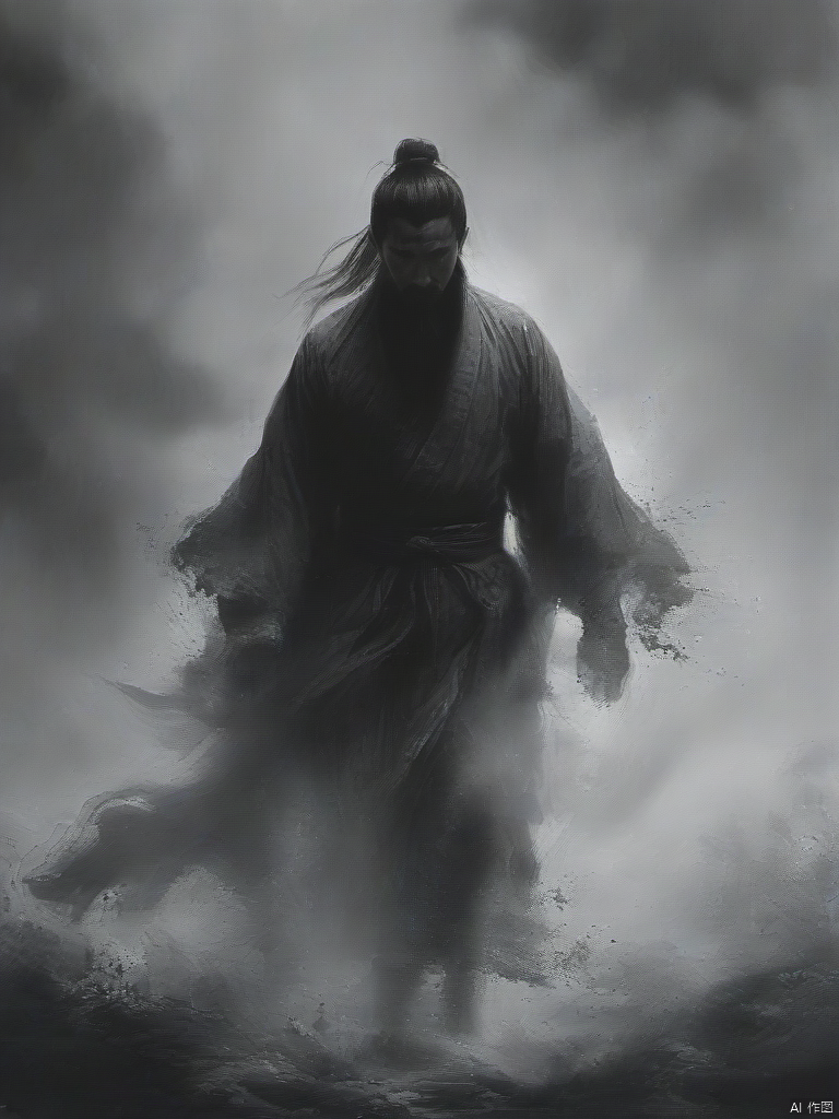 ananmo, A man,monochrome, ananmo