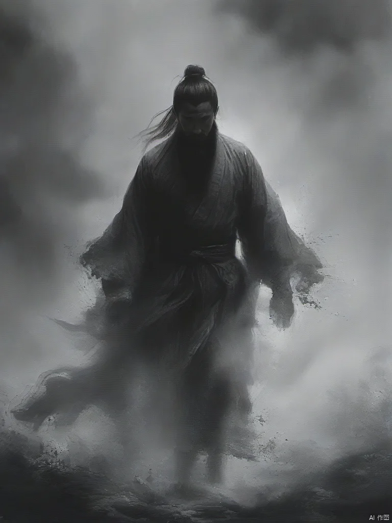 ananmo, A man,monochrome, ananmo