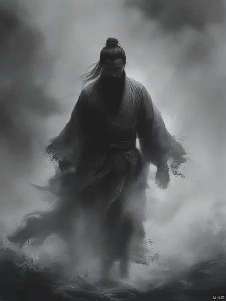ananmo, A man,monochrome, ananmo