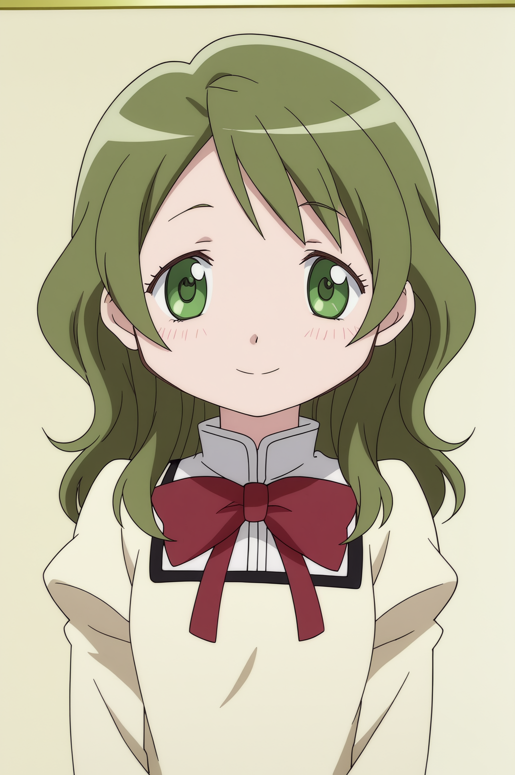 rating_safe,  anime screencap, consistent background,   Hitomi Shizuki, light smile, upper body  <lora:Madoka-Hitomi_Shizuki-PDXL:0.8>,