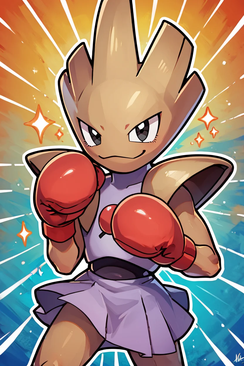 score_9, score_8_up, score_8, BREAK, , ,,, zzHitmonchan, no humans, boxing gloves, black eyes, pokemon (creature), <lora:Hitmonchan_Pokemon_PDXL:0.8>, ,,, , BREAK, smile, looking at viewer, ,,, abstract background, white outline, cowboy shot, ,,, embedding:zPDXL, Expressiveh, ,,, <lora:CatalystStylePDXL:0.6>, <lora:SDXLFaeTastic2400:0.5>, <lora:Expressive_H-000001:0.4>,