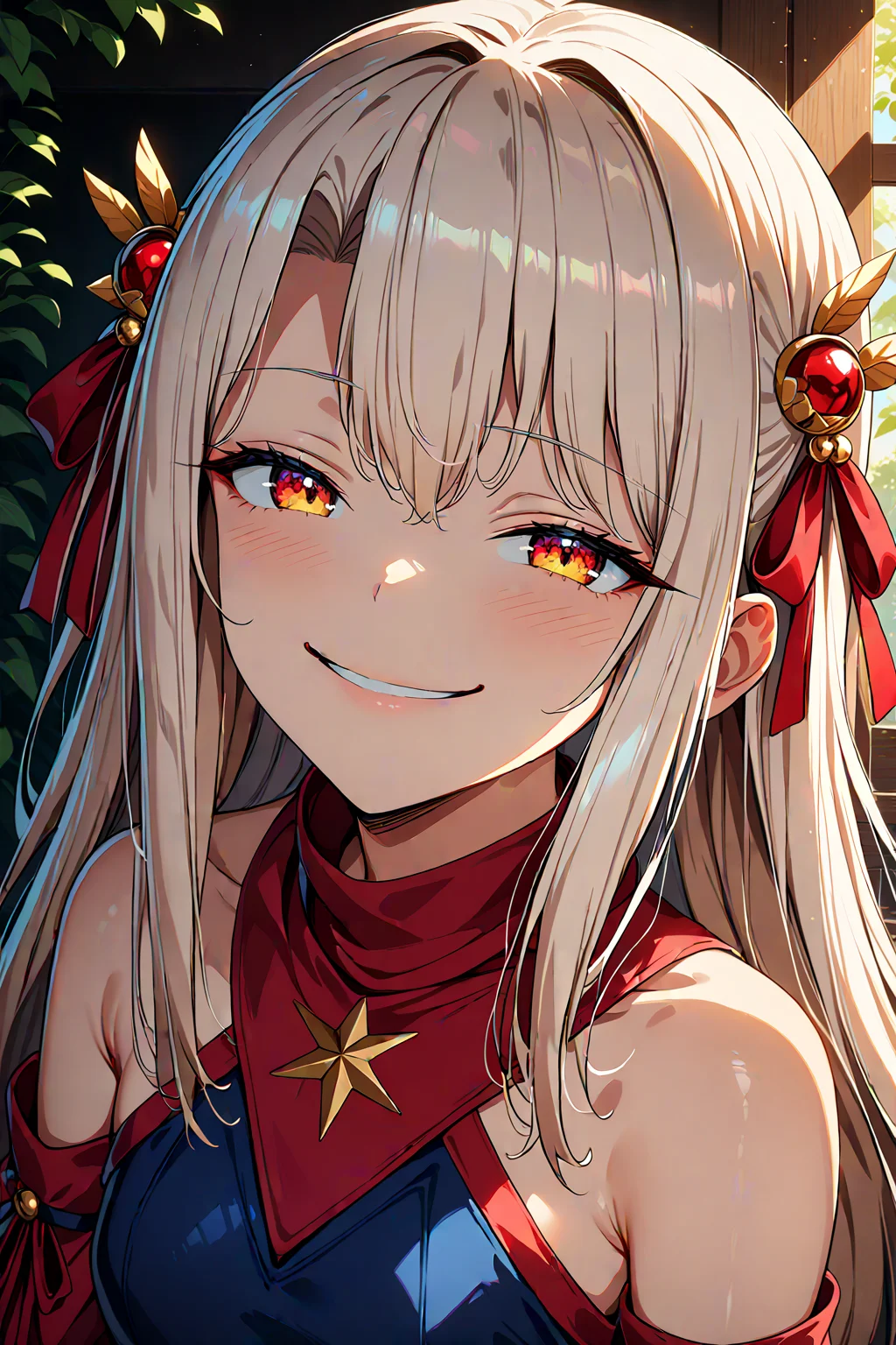 16k, 8k, 4k,
best quality, extremely detailed fine touch, hyper detailed, highly detailed, top quality, extreme quality, ultra details, absurdres, masterpiece, amazing details, beautiful illustration, detailed face,
source_anime, digital painting, anime,
very aesthetic, natural light, sun light, light rays, dappled light, reflection, shadows, ray tracing, soft lighting,
bright colors, vivid colors, hdr, volumetric lighting,
<lora:illyabeasts_Ponyv2:1> zzillaaa, official alternate costume,1girl,solo,long hair,white hair,illyasviel von einzbern, Fate/kaleid liner,
<lora:smug2(sdxl):0.8> smug, 1girl,