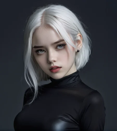 masterpiece,high resolution,8k,
3xpression,,1girl, ,black clothes,,upper body,white hair,
<lora:emogirlXL:0.6>,3xpression,