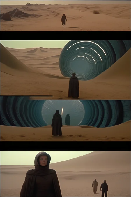<lora:Director Ridley Scott style:1>Director Ridley Scott style - dark and gritty version of dune, ultra textured skin, hyper-realistic sci-fi, captivating slow motion action, space craft, 60's aesthetic, transfixing scenes, pastel colours, occult, wide angle, 14mm lens, f 6, telephoto shot, intricate and clear facial expressions, photorealistic, ultra photoreal, ultra detailed, intricate details, mist, global illumination, uplight, ultra realistic, very detailed, high resolution, fine art, award winning photograph