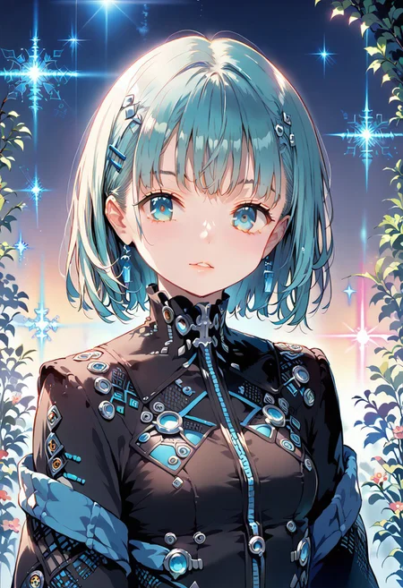 score_9, score_8_up, score_7_up, source_anime, solo, 1girl, JairouP, (work of art, Maximum quality, best qualityer, offcial art, Beauty and aesthetics: 1.2), (1 girl: 1.3), (Fractal Art: 1.3), Vibrant Aqua Blue Eyes, Medium hair with tassels,