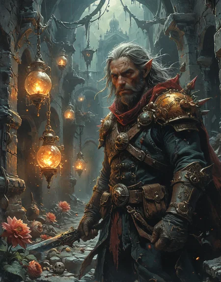 Dark Fantasy Art, (onegravity-mage with singularity grenades:1.2), parrying attack with electrified chainsword, bounty hunter's reinforced duster with trophy hooks, sand_tornado, Liquid crystal palace mimicking collective mood, blood-orange snowfall staining surfaces, seasons stored in underground time vaults,Nanotech pollen noon in adaptive ecosystems, Hedges of glass-like dahlias refracting warped realities,
<lora:tbh297-sdxl:0.4>,
<lora:tbh189-sdxl:0.2> style of Hieronymus Bosch,
<lora:tbh258-sdxl:0.15> Diablo,
<lora:tbh235-sdxl:0.3> style of Richard Corben,
<lora:add-detail-xl:0.7>,
<lora:extremely_detailed:0.7> extremely detailed,
<lora:Flux-XL_Scenery:0.15> flux-scenery,
<lora:Flux-style-xl-lora:0.15> flux-style
<lora:1dkXLP:0.15> 1dk,
<lora:PainterlyFantasiaFlux:0.15> Digital painting style,
8K resolution, ultra-detailed cinematic composition, contemporary concept art style, volumetric magical atmosphere with ethereal glow, rich complementary color palette, vivid gradients and chiaroscuro contrast, dynamic perspective with layered depth of field, inspiring awe-inspiring mood, Unreal Engine 5 render quality, intricate textures, flawless anatomy, rule of thirds composition, luminous highlights, surreal ambiance, award-winning illustration, harmonious balance of light and shadow, photorealistic details, ArtStation trending, chromatic accents, nostalgic futurism, dreamlike serenity, bold creativity, professional finish, sharp focus, ambient background, fascinating dynamic motion,, dark, moody, dark fantasy style, Magic realism painting art style, surreal compositions, vibrant colors, blurs the line between reality and fantasy, Baroque art style, dynamic composition, dramatic lighting, rich colors, intricate details, professional-grade execution, captures the grandeur and theatricality of the Baroque period