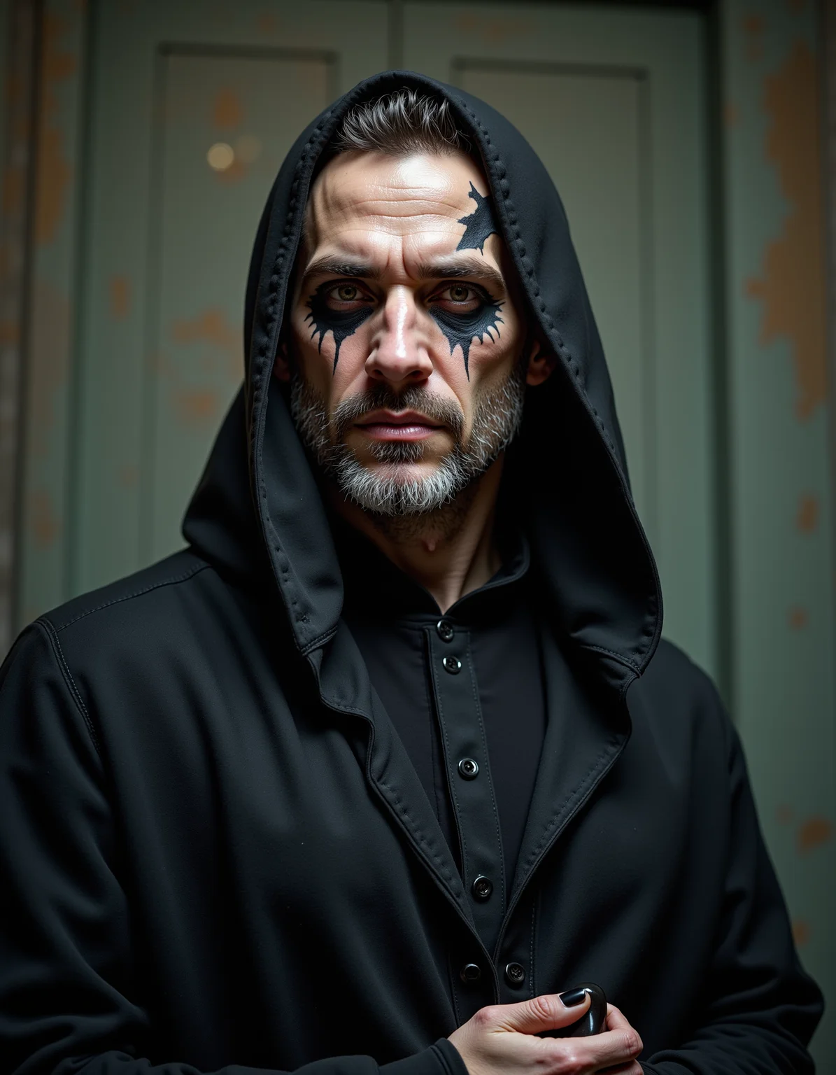 <lora:monster-in-me-v2-merged:0.8> cultist, hyper-realistic professional photograph of an cultist
