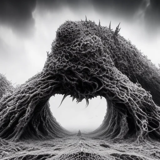 wide-shot, action, massive scale, photo of (TwinRealms:1) (TentacleBeast:1) (HeavenlyLord:1), Unfathomable unearthly Invasion by ungodly creations from beyond the outer limits of heavens broken threshold, sharp focus, 4k, art by  RFKTR_rootrex