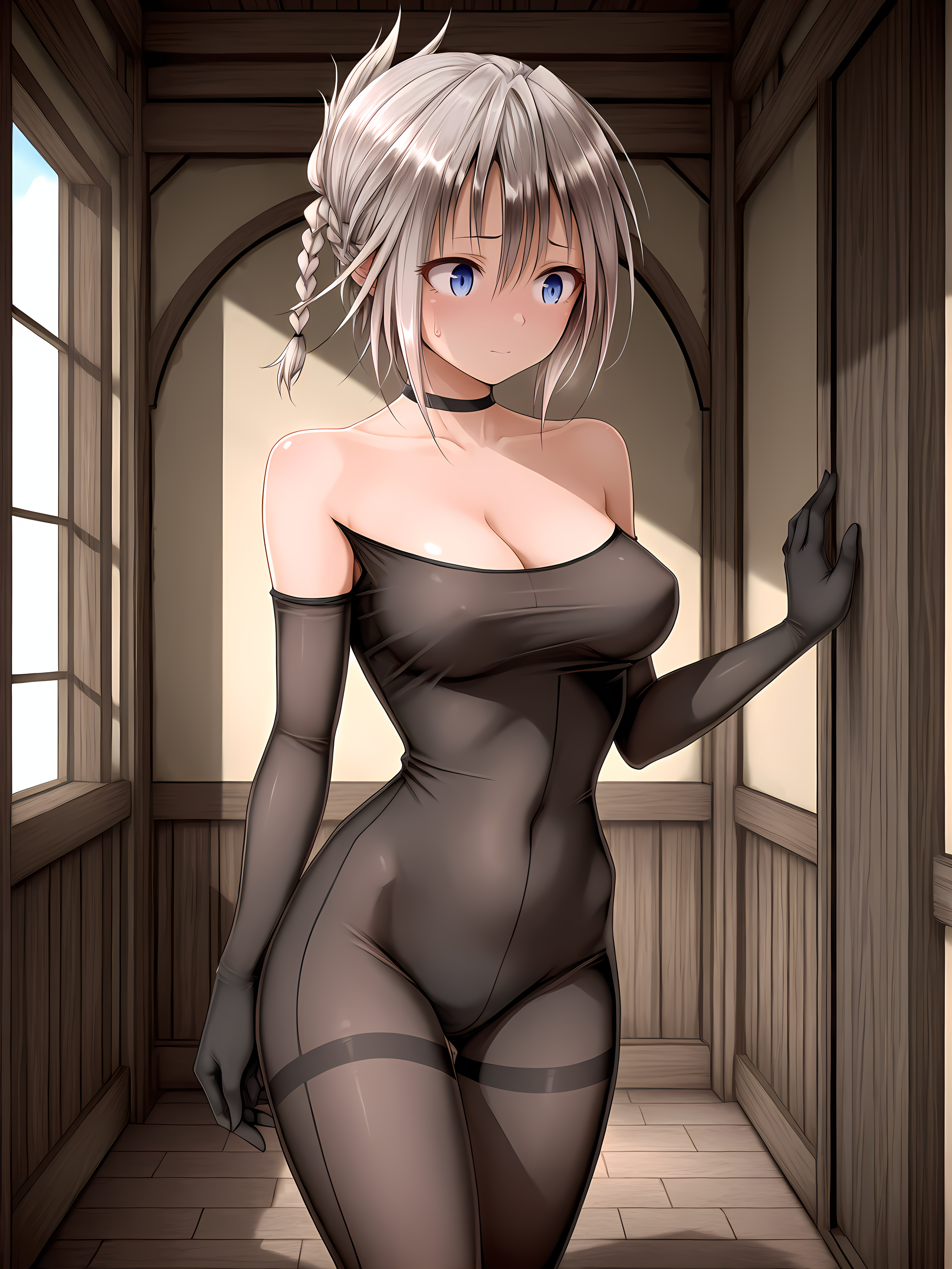 1girl,solo,base outfit,luna,73tunnel,standing,indoors,<lora:Lunalie_el_Blanca_-_Lilitales:0.8>,medium breasts,, masterpiece,best quality,amazing quality,