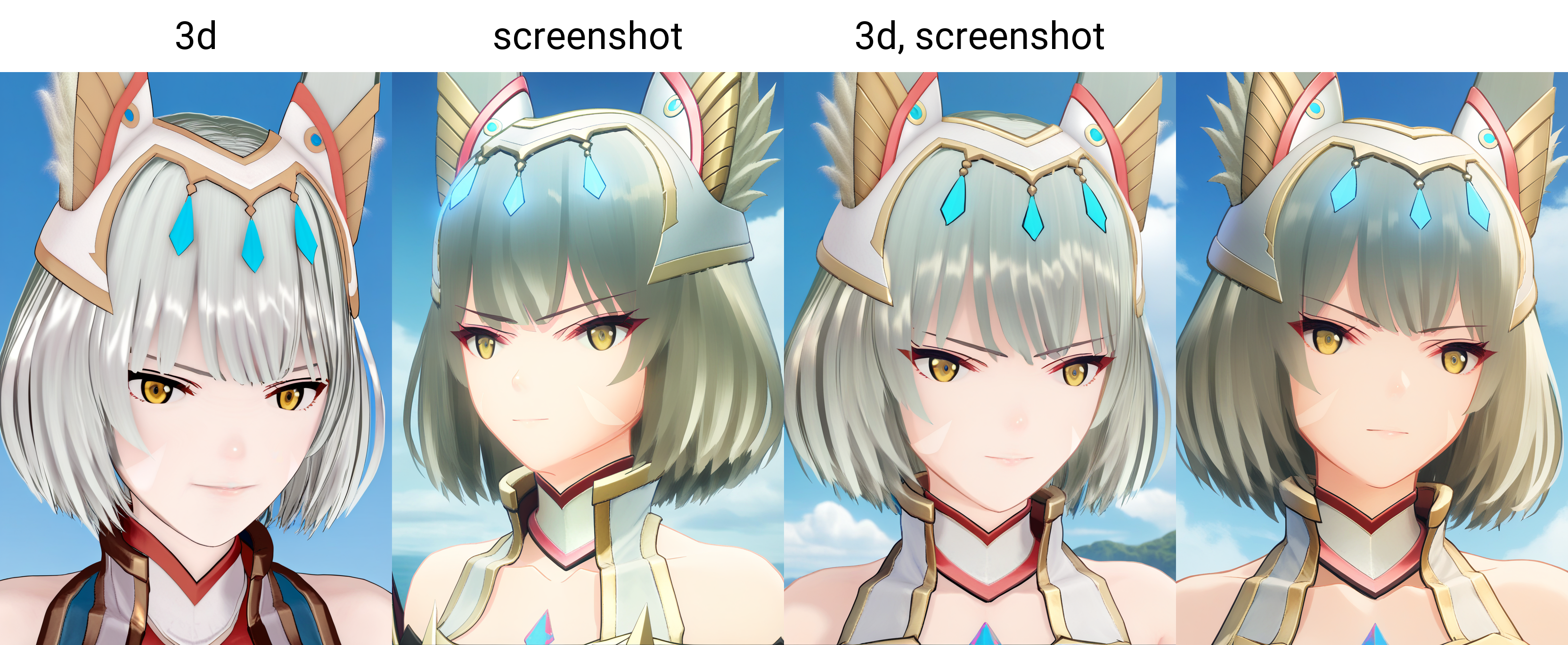 3d, score_9, score_8_up, score_7_up, 1girl, solo, portrait, yellow eyes, face marks, tiara, fox ears, bob cut, nia, blue background, outdoors<lora:nia xl 060 fro 999:1> <lora:xb3 kk mask 015 dim 8 fro 9:1>
