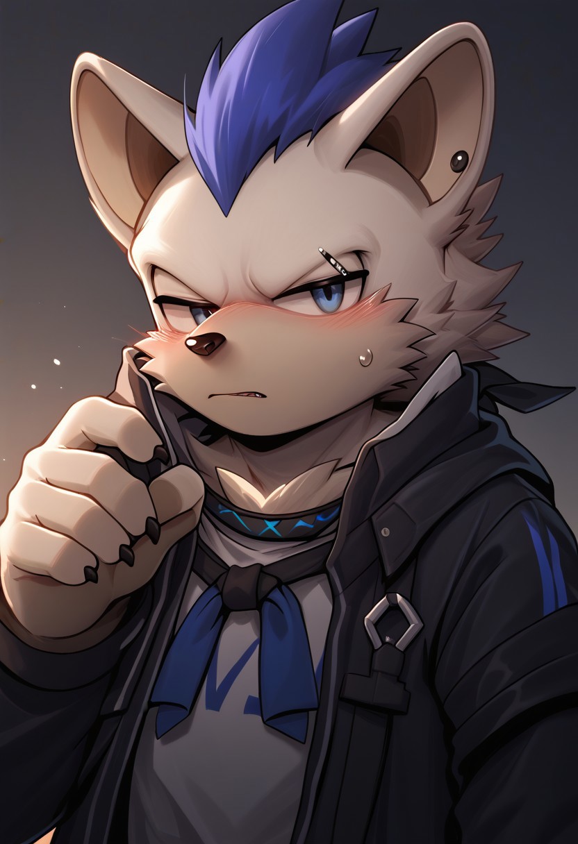 score_9, score_8_up, score_7_up,
male, dormitory, solo,perfecteyes,blushing,furry,spot_arknights.Senshion