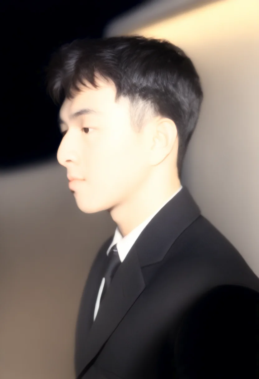 <lora:AsianGuy:0.8>, AsianGuy, (neal:1.5), masterpiece, ultra-HD, cinematic lighting, photorealistic, (impressionism:1.5), high detail, depth of field, (blurred background), (dramatic lighting),masterpiece, best quality, very aesthetic,8k,masterpiece, best quality, realistic, masterpiece, best quality, 8k, breeze style, short hair,<lora:add_detail:1>, ((aesthetic_male_form:1.2, light skin)), (focus male),
<lora:Breez_Style:0.75>, breeze style, shiny skin, fair skin, smooth skin, dynamic view,<lora:PenisQuiron_illus:0.8>, (high quality:1.2), wallpaper, absurdres, (very detailed:1.2), Expressiveh, realistic, side angle view, 1man, solo, male focus, 18 years old, full body, perfect face, muscular boy, thick thigh, bulgerk-soft, black Suit, standing, moaning, night, neon building lights, submissive, cinematic light, <lora:Expressive_H:1>