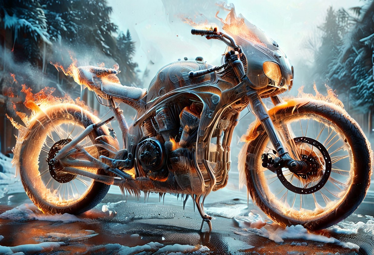 1c3_w1n73r, f1r3, <lora:Varos_-_Fire_Style:0.75> <lora:Varos_-_Ice_Style:0.75> <lora:StS_PonyXL_Detail_Slider_v1.4_iteration_3:0.8> (score_9, score_8_up, score_7_up:1), majestic, (ghost rider with his bike of fire, winter:1.45), elaborate, (ultra realistic:1), (masterpiece, translucent:1.2), best quality, intricate, extremely detailed, detailed background, masterpiece, best quality, highly detailed, sharp focus, hyper-detailed, safe_pos