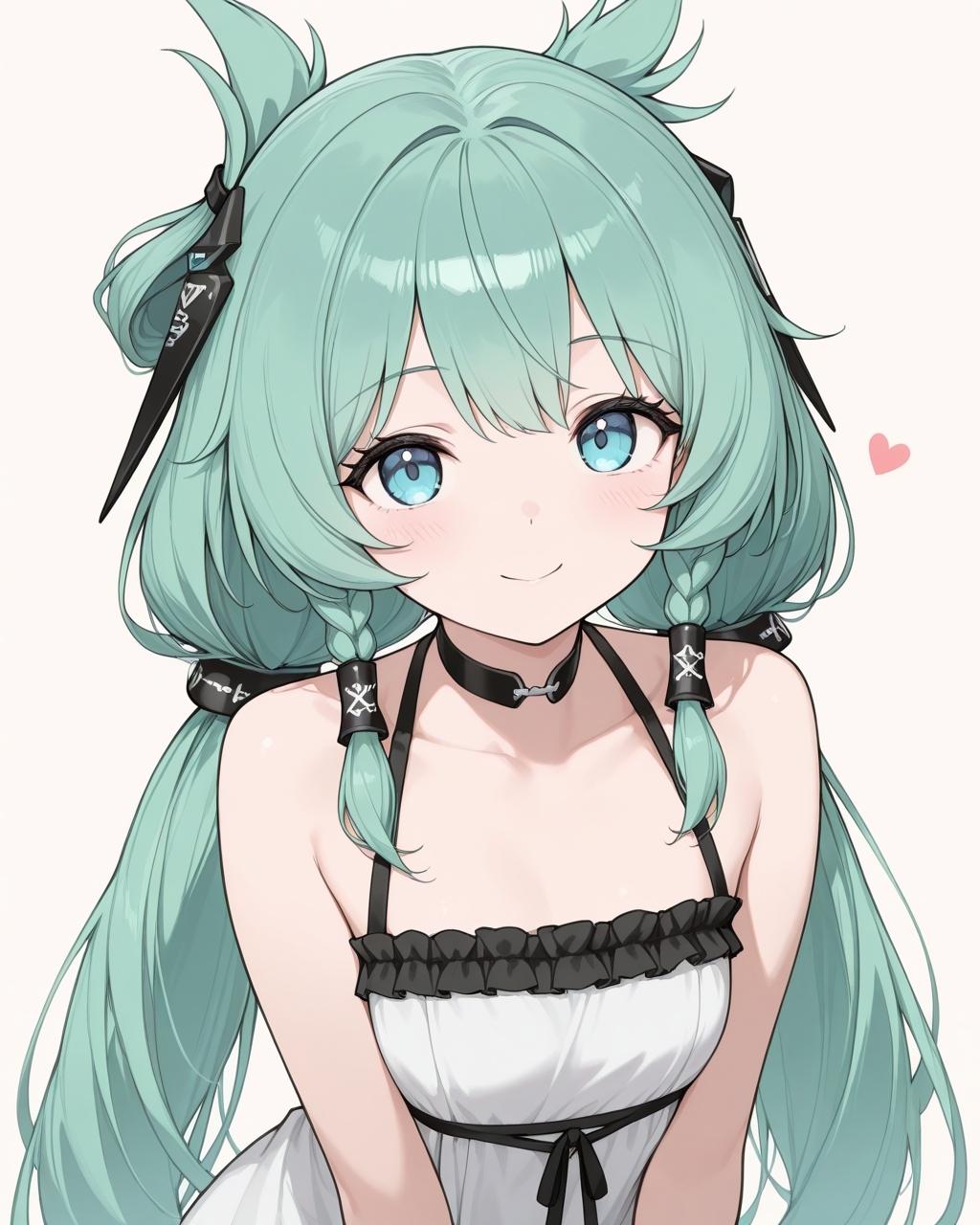 masterpiece, best quality, highres, simple background, looking at viewer, smile, 
1girl, osiris the innocence, low twintails, hair ornament, 
<lora:osiris_the_innocence_il_v1:1>