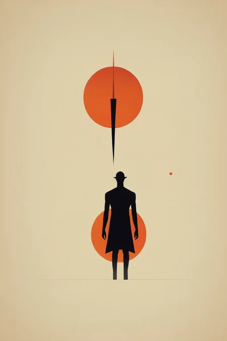 <lora:Olly Moss Style:1>Olly Moss Style - a minimalist modern powerful representation of archetypes