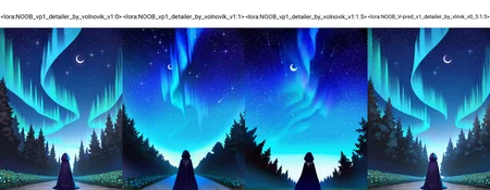 1girl, hooded robe, embroidery, dark, night, scenery, forest caps, starry sky,crescent moon, dark fores, bushes, mist, aurora, serene, falling star, path,
aoi sakura \(seak5545\), (himeyamato:0.9), (hyonee:1.1), (eversoul:0.9), achyue,(dishwasher1910:0.8), momoko \momopoco\,(nardack:0.8), (torino aqua:0.4),
masterpiece,best quality,amazing quality,very aesthetic,absurdres,newest, very awa, crisp, sharp, 8k,
<lora:NOOB_vp1_detailer_by_volnovik_v1:0>
