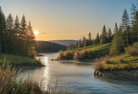 Stable_Yogis_Scenery_positives
(( Vibrant lighting )) (( Shallow river:1.2 )) (( Twilight))