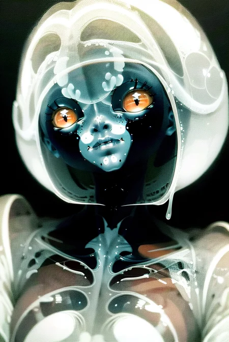 best quality, masterpiece, a portrait of a creature <lora:25_preal_1v5_768_0001BD5e_NR128NA128off:0.8> mix_\(gost\), ghost,