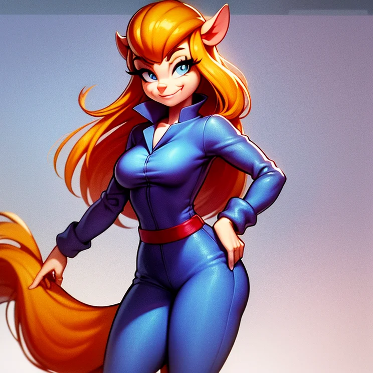 <lora:gadget_hackwrench:1>, gadget_hackwrench, gh_clothes, solo, jumpsuit, long sleeves, cropped, upper half, smile, cute, (high quality:1.45), masterpiece, detailed, highres, (perfect body:1.3), (perfect face:1.3), hdr 4k, insane details, (hyperdetailed)