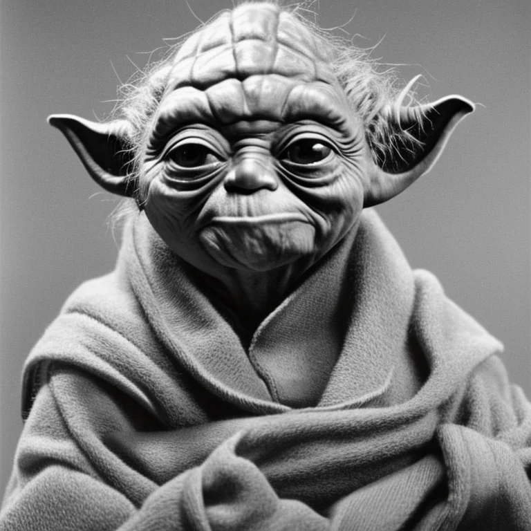 portrait photo of Yoda, highly detailed, by karsh