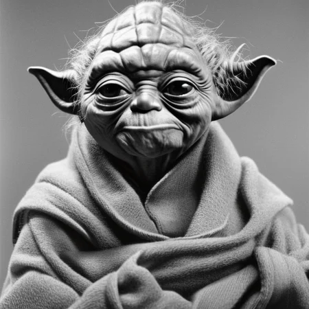 portrait photo of Yoda, highly detailed, by karsh