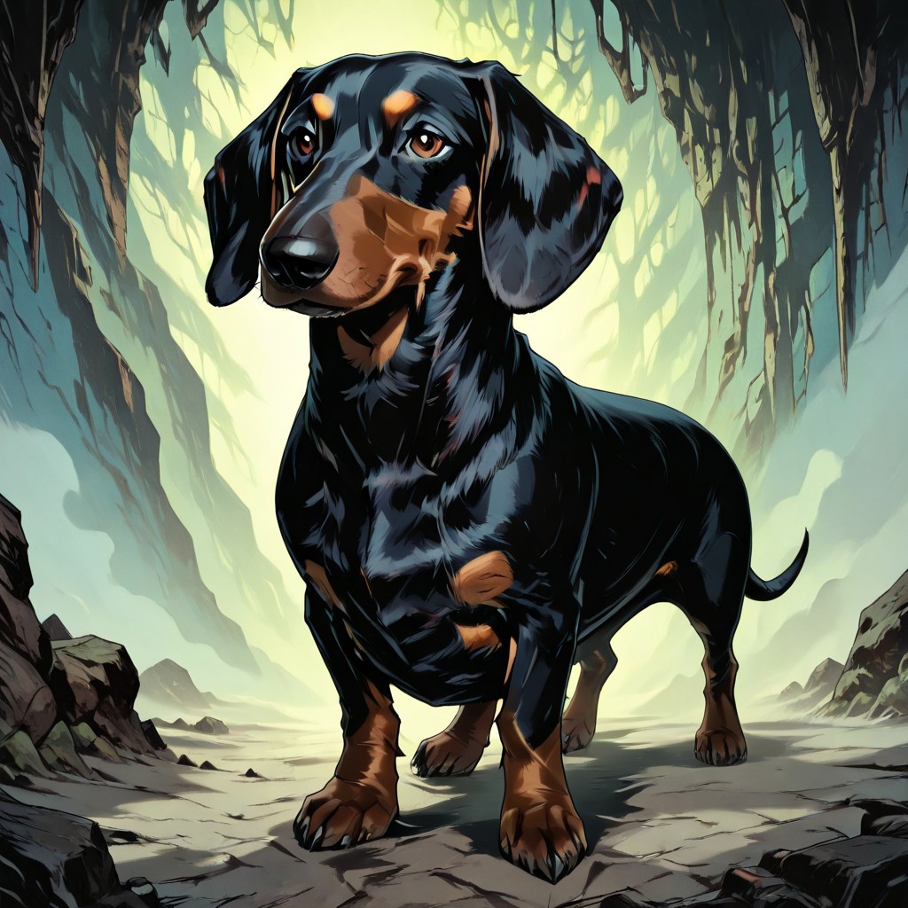 masterpiece, best quality, newest, absurdres, highres, anime, anime style, TTCSV1.0, DSV1.1-IL, dachshund, dog, animal focus, animal, no humans,