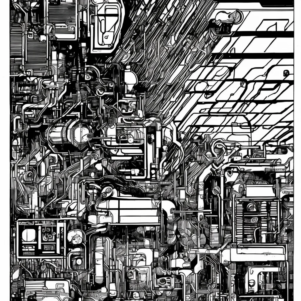black and white, photorealistic intricately detailed comic book art by award winning line artist, of a steampunk scientist stepping stepping through a magical portal, black and white ink, epic cinematography