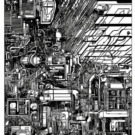 black and white, photorealistic intricately detailed comic book art by award winning line artist, of a steampunk scientist stepping stepping through a magical portal, black and white ink, epic cinematography
