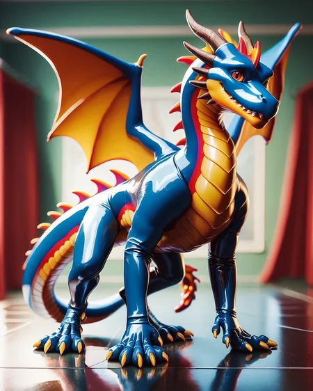 1score_9, score_8_up, score_7_up, intricate details,
<lora:Latex_World_Morph:1>, Latex, latex
1boy(feral furry,
dragon
full body, looking at the viewer:2, solo, smiling), detailed background, depth of field, subsurface scattering,
<lora:ral-chrosc-clr:0.3>, ral-chrosc-clr,
<lora:xl_more_art-full_v1:0.4>,
<lora:add-detail-xl:0.4>