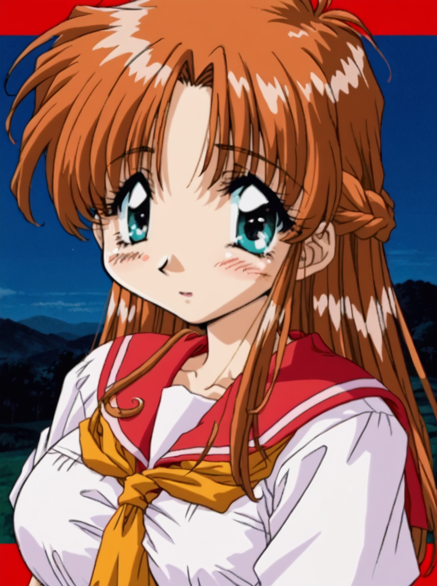 detailed background, shiny skin, posing, rating safe, 
<lora:komirin.pony:1.0>,
komirin, seina, 
large breasts, 
clothed girl, upper body,