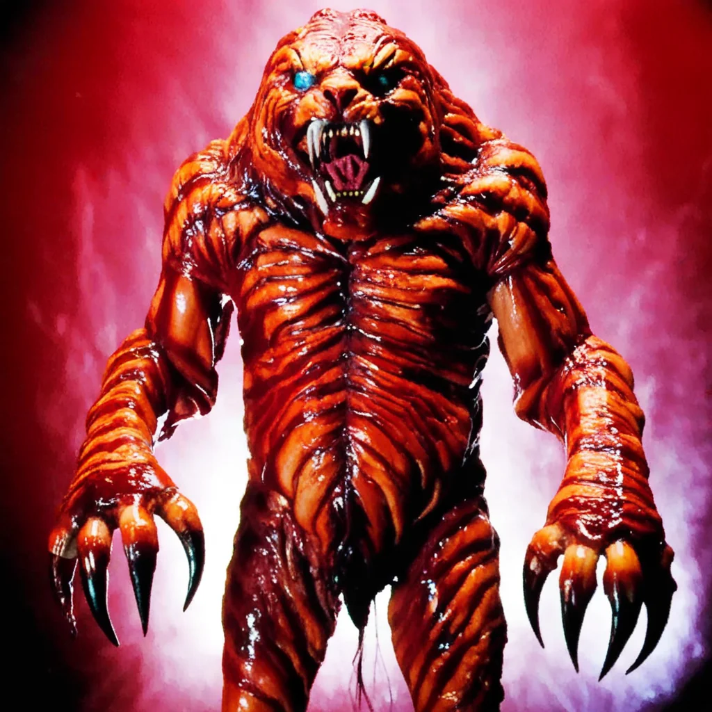 <lora:fx-monsters-xl-meatsack:0.7> fx-monsters-xl-meatsack tiger monster