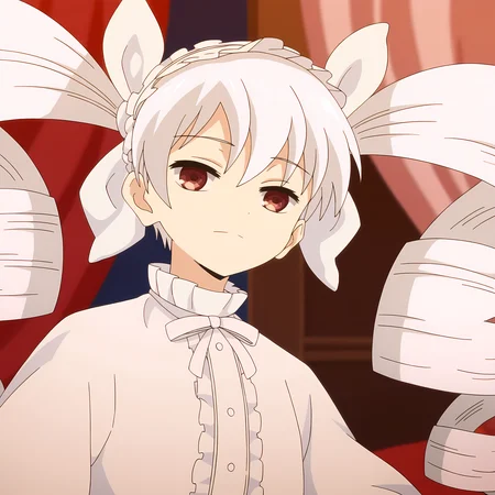 curmbles, score_9, score_8_up, score_7_up, score_6_up, score_5_up, score_4_up, anime coloring, Masterpiece, megami magazine, source_anime, Uncensored, bedroom, futaba yozakura, futabas clothing, headband, white hair, twin drill hair, white gloves, <lora:sdxl_lightning_8step_lora:0.9> <lora:FutabaYozakura:1> <lora:an31_curmbles2:0.8>