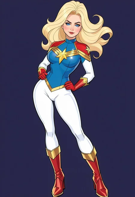 Rarity, Rarity of My Little Pony, Rarity in the form of a girl, Huge-breasts, Lush breasts, Elastic breasts, hairlong, Luxurious hairstyle, coiled hair, In the costume of Captain Marvel, White costume, On the costume of diamonds, Sveraket costume, in the style of Rarity, Elegant boots, in the sky, superhero, brawn, in full height, smirk, magic, Captain Marvel Boots, Flight beam, beste-Qualit, Very detailed, 8K quality, in full height
