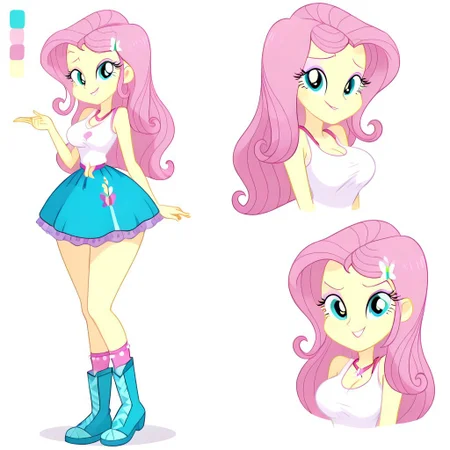 (masterpiece:1.0), (best_quality:1.0), ((perfect face:2)),((perfect body:1)),((perfect shadows:1)),
ng_deepnegative_v1_75t, zPDXLxxx, My little pony,(equestria girls,show accurate:1)(full body shot) , Perfect Hands, perfecteyes, beautiful, vector, detailed hand, seductive look,bedroom eyes, detailed eyes, ,dinamic hands,full body portrait,  
BREAK charcters, 
(Equestria Girls Style:1.5),
prostitutes with massive breast and hyper hips, fluttershy, pink hair, teal eyes, long hair, eyeshadow, butterfly ornament, hair ornament, yellow skin, colored skin,
(Equestria girls:1),(massive breast:1.3),(hyper hips:1),
slutty thick round ass,massive thick thighs,perfect breast,
BREAK raytracing, volumetric lighting, ambient occlusion, background, 
BREAK wearing, 5 fingers, detailed character design, ultra-high resolution,
bedroom eyes,  
absolute cleavage,,(Random naughty stance:1), (Random naughty  pose:1),
([white tank top, shirt, bare shoulders, green skirt, polka-dot socks, green boots]:1),
CharacterDesignIllustrious, reference sheet, simple white background, (color guide:1), (multiple views:1), (full body), dynamic pose,
nsfw, explicit, front view,
BREAK (shading:1).