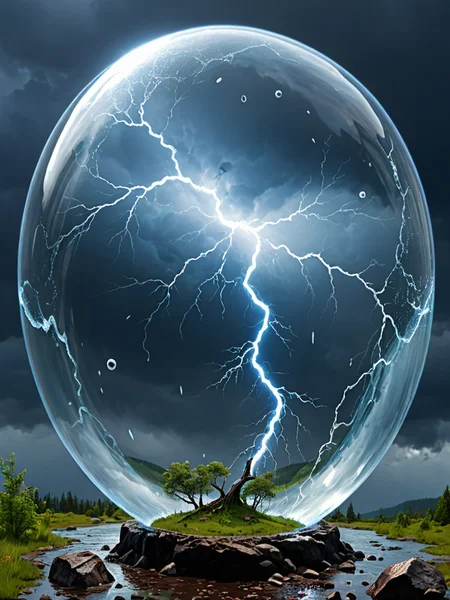 thunder storm caught inside a bubble digital art trending on artstation <lora:add-detail-xl:1>, <lora:xl_more_art-full_v1:0.75>