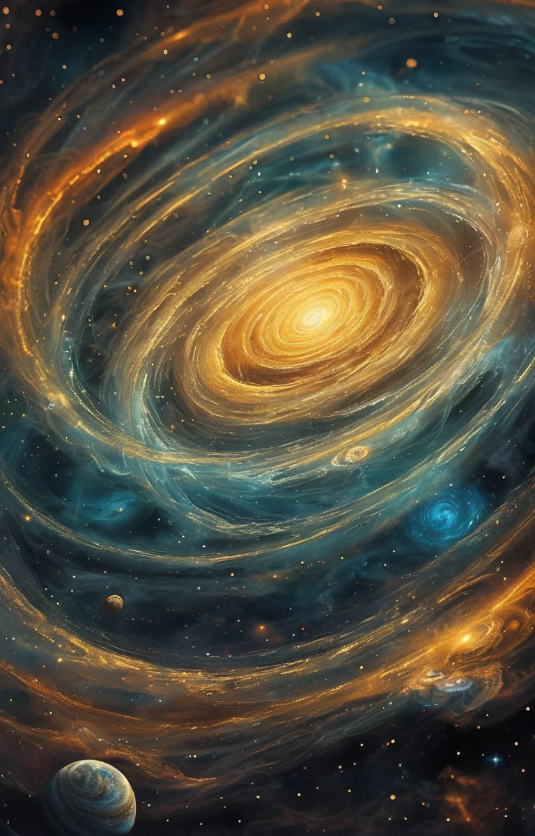 masterpiece,best quality,<lora:tbh70-sdxl:0.6>,illustration,A rotating nebula background
 portrait of family