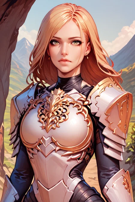 score_9, score_8_up, score_7_up, defkisara, armor,shoulder armor,pauldrons,jewelry,earrings,gloves,breastplate,black bodysuit,black gloves, pelvic armor, <lora:Expressive_H:0.69> Expressiveh, dangle earrings, mountain landscape, volumetric lighting <lora:Kisara - Tales of Arise - Pony-000003:0.95> <lora:BoobsgamesLycoXL:1>