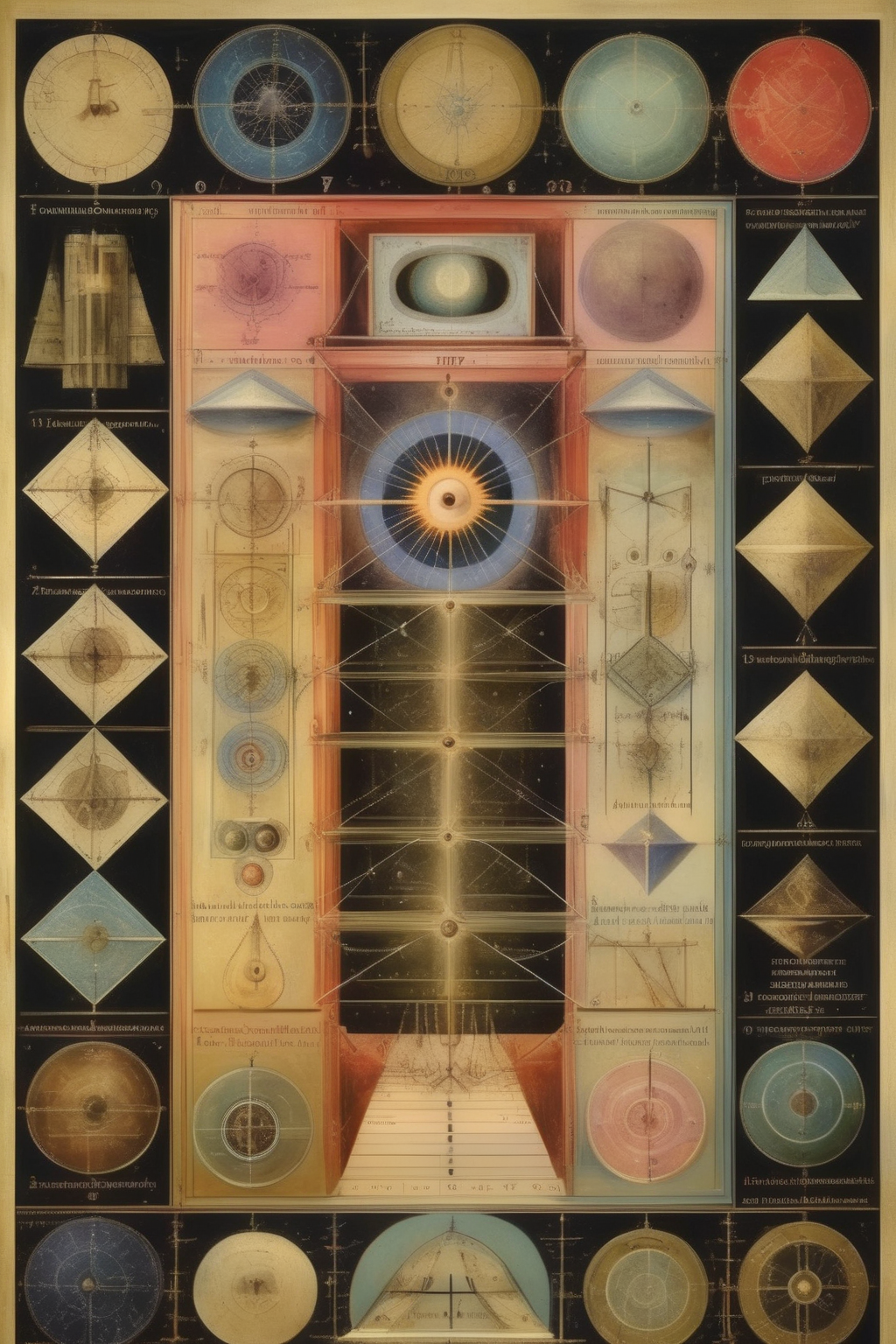 <lora:Paul Laffoley Style:1>Paul Laffoley Style - timeless help and geometrical phororealistic algebra, i can't believe how beautiful this is
