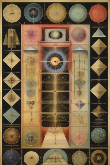 <lora:Paul Laffoley Style:1>Paul Laffoley Style - timeless help and geometrical phororealistic algebra, i can't believe how beautiful this is