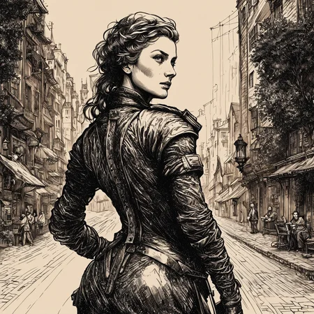 body drawing of a cyberpunk girl at midnight street in style of skrmk <lora:skrmk05:2.3>, dark theme surreal, morbid, danger, chaos, (pen and ink:1.3), pen,ink, line art, cross hatching, Rembrandt lighting, chiaroscuro effect,, cinematic film still . shallow depth of field, vignette, highly detailed, high budget, bokeh, cinemascope, moody, epic, gorgeous, film grain, grainy, breathtaking . award-winning, professional, highly detailed