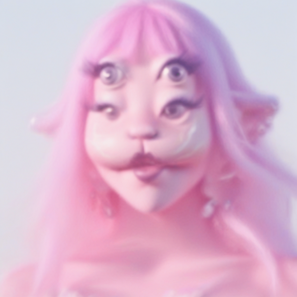 1girl, solo, pink hair, upper body