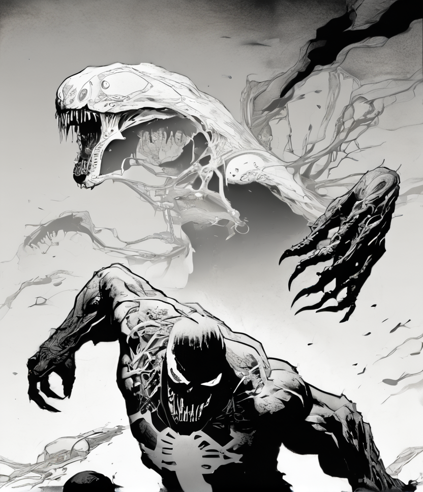 score_9, score_8_up, score_8, score_7, black goo, <lora:s1m13073PNYXL_V00:1.3> s1m13073, solo, open mouth, simple background, white background, teeth, no humans, sharp teeth, monster, no eyes, cartoon,