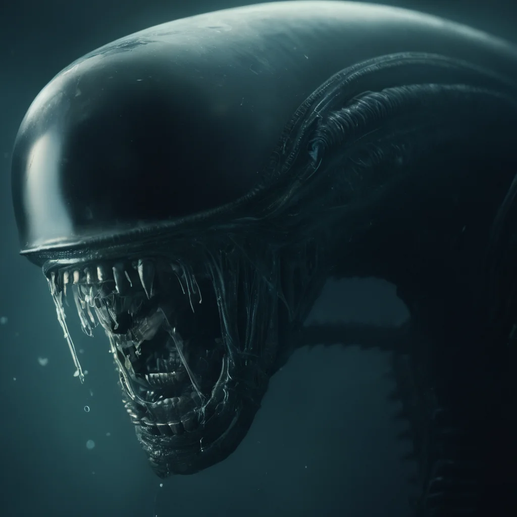 cinematic film still of <lora:Xenomorph:1>
Xenomorph a close up of a alien smiling to camera,endoparasitoid extraterrestrial species,teeth,no humans,sharp teeth,black background,science fiction,bubble,underwater,dark,air bubble , horror themed, dark themed, cinematic, film still, xenomorph style, shallow depth of field, vignette, highly detailed, high budget, bokeh, cinemascope, moody, epic, gorgeous, film grain, grainy