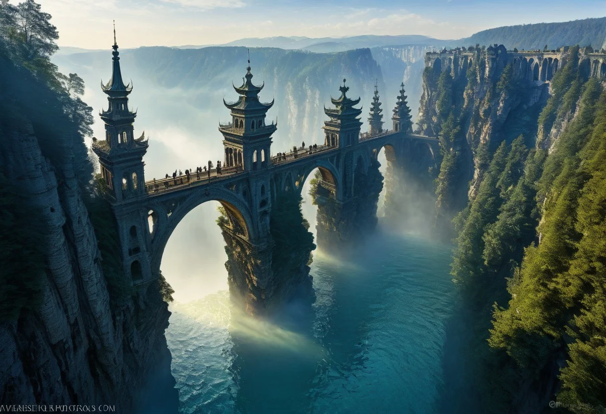 towers ringed in mist, sunrays, mixed media, surrealism, fantasy, great lighting, A surreal landscape highly detailed, extremely high-resolution details, appears trapped in an optical illusion of reflections and refractions colorful, Zhangjiajie mountains, Vienna in contemporary Austria, baroque architecture, stone bridges, winding rivers extending to the horizon, professional photography, natural lighting, volumetric lighting maximalist. vivid, vibrant colors, intricately detailed, complex, elegant, expansive, fantastical, film photography style, medium grain, cmnt
(8k uhd:1,4)
<lora:add-detail-xl:1>
<lora:Dynamic Poses:1>