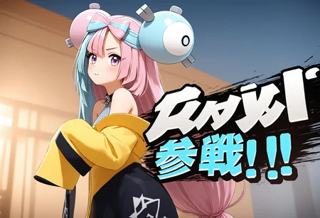 <lora:Hyper-SDXL-8steps-lora:1><lora:Fixhands_anime_bdsqlsz_V1:1> zPDXL2, score_9, score_8_up, score_7_up, source_anime, intricate details, perfect anatomy BREAK,
1girl, iono \(pokemon\), (pokemon:0.8), character hair ornament, pink eyes,
sbsp-joins-the-battle,
<lora:SBSP-joins-the-battle_XL(pony)v10:1>