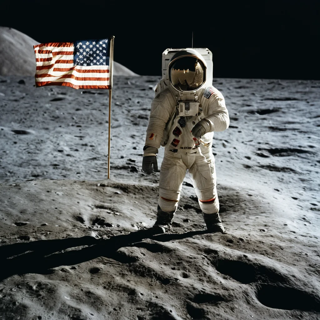 cinematic film still of <lora:1960's style:1>
In the 1960's an astronaut standing on the moon holding a flag,solo,1boy,monochrome,male focus,water,ocean,spot color,american flag ,realistic,realism, detailed, perfection,perfect,filmic,retro,vintage,classic,different haircut,different look,different style,1960's style , 1960 style, shallow depth of field, vignette, highly detailed, high budget, bokeh, cinemascope, moody, epic, gorgeous, film grain, grainy