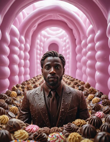 cinematic still 1man, made from chocolate, portrait, candyland . emotional, harmonious, vignette, 4k epic detailed, shot on kodak, 35mm photo, sharp focus, high budget, cinemascope, moody, epic, gorgeous, film grain, grainy, 1man, made from chocolate, portrait, candyland, dramatic, background, epic composition, amazing, intricate, elegant, highly detailed, symmetry, sharp focus, professional fine detail, great light, vivid colors, winning, new classic, clear, futuristic, cute, creative, positive, attractive, artistic, beautiful, confident, passionate, emotional, unique, cool, shiny