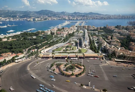 ,Monaco 1940s,Grand Prix,racing cars, one in front, cars behind blurred, all cars kept within frame, ((((aerial view,))),
frame of picture,racetrack,outdoors,
sky blue,day,motion blur to wheels, some dust, keep cars perspective,
facing forward, close race, one driver per car, reflection in helmet visas,
cloud,tree,blue sky,_p_style, all with drivers, racing drivers, drivers heads all facing forwards, all wearing helmets,red car, blue car, yellow car, green car,ferrari,text MONACO on barriers, well drawn numbers on cars<lora:VintagePPXL:1>, (masterpiece, best quality, ultra-detailed, best shadow), high contrast, (best illumination), ((cinematic light)), colourful, hyper detail, dramatic light, intricate details, ultra detailed artistic photography, backlit, shadows, ultra high definition, 8k, ultra sharp focus, ultra high quality, soft lighting, film photography, analogue photography, hyperrealism,