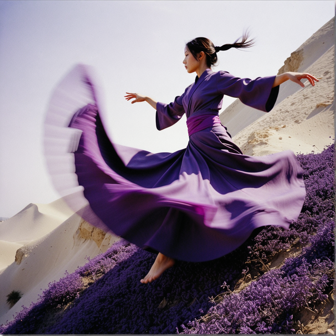 nebulous, professional photography, landscape, whirling purple spread, stitching, orientalism, Refined, shot on film, Sony camera